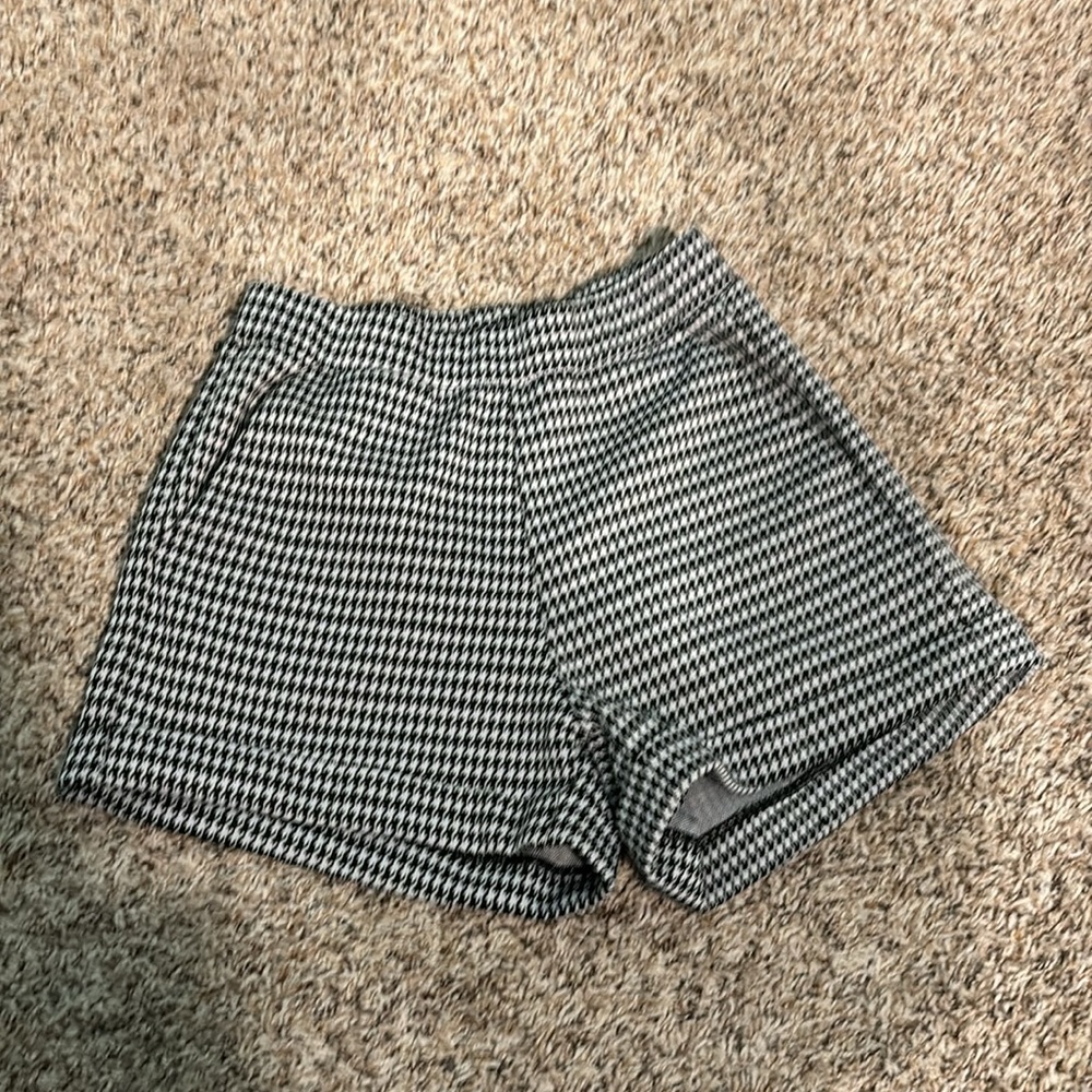 Black and white Dress Shorts